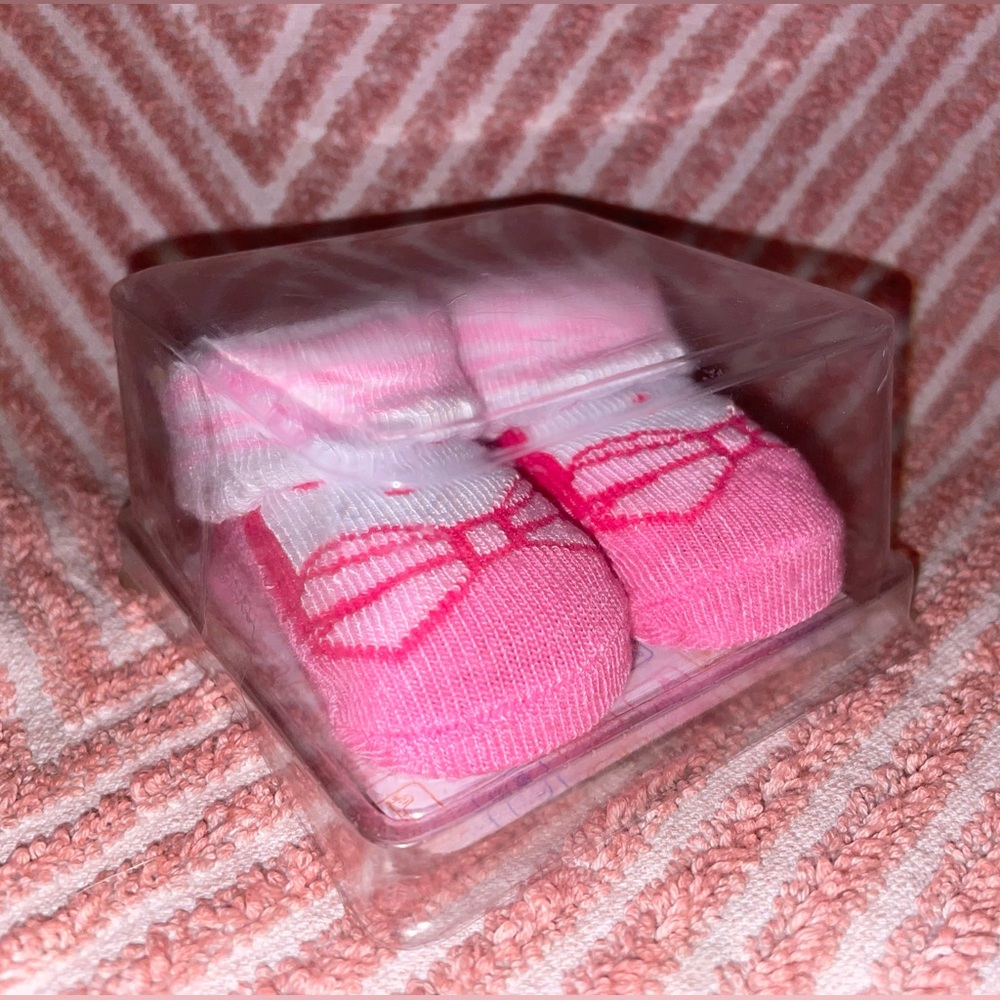 Swiggles Infant 0-12 Month Baby Ballerina Sock Booties in Pink